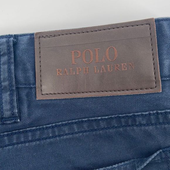 Polo Ralph Lauren Mens Chino Pants Straight Leg Stretch Navy Blue Size 38x34 - Picture 2 of 7